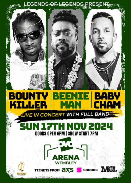 Bounty Killer, Beenie Man & Baby Cham (OVO Arena)
